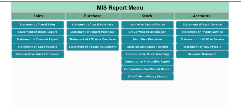 MIS Report Module